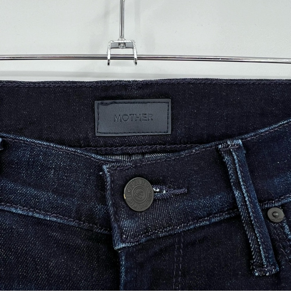 MOTHER The Mid Rise Dazzler Ankle Jeans In Now or Never Dark Wash Size 28 - Picture 13 of 16